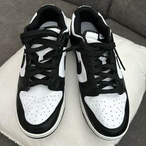 Nike Dunk Low Retro - Size 11. Black and white.